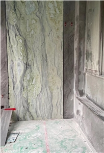 Light Green Cold Jade Marble Slab For Project