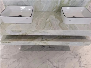 Light Green Cold Jade Marble Slab For Project