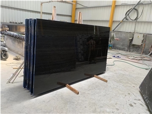 Nero Seta Marble Slab&Tiles For Hotel Project