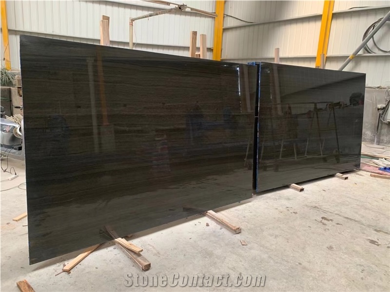 Nero Seta Marble Slab&Tiles For Hotel Project