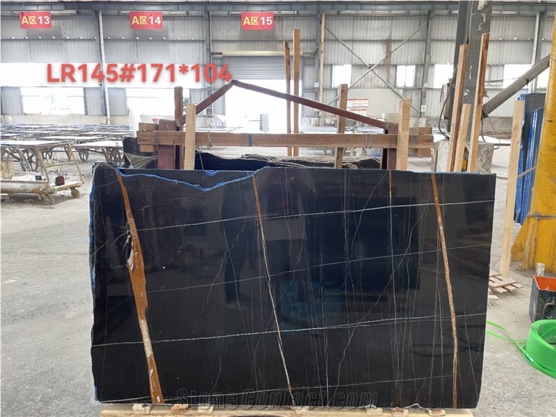 Nero Tunisi Marble Slab&Tiles For Hotel Project