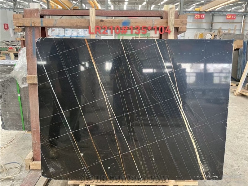 Nero Tunisi Marble Slab&Tiles For Hotel Project