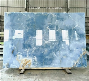 New Arrival Blue Onyx Slabs&Tiles For Hotel Project