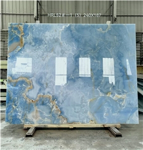 New Arrival Blue Onyx Slabs&Tiles For Hotel Project