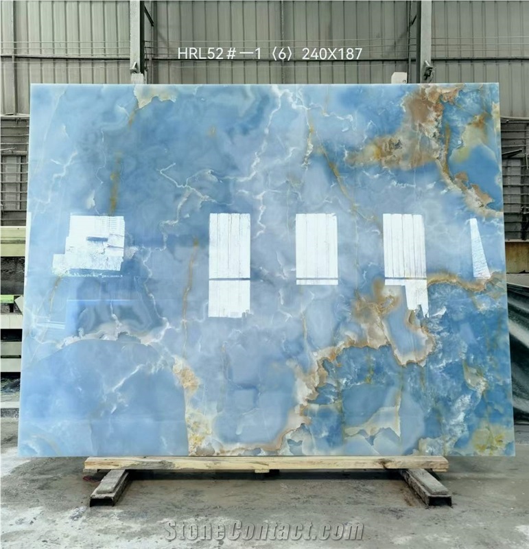 New Arrival Blue Onyx Slabs&Tiles For Hotel Project