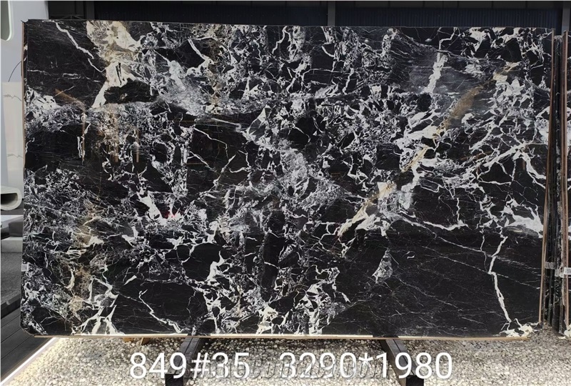 Noir Grand Antique Marble,Bvlgari Black Marble Slab