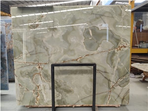 Translucent Light Green Jade Onyx Onice Verde Persiano Slabs