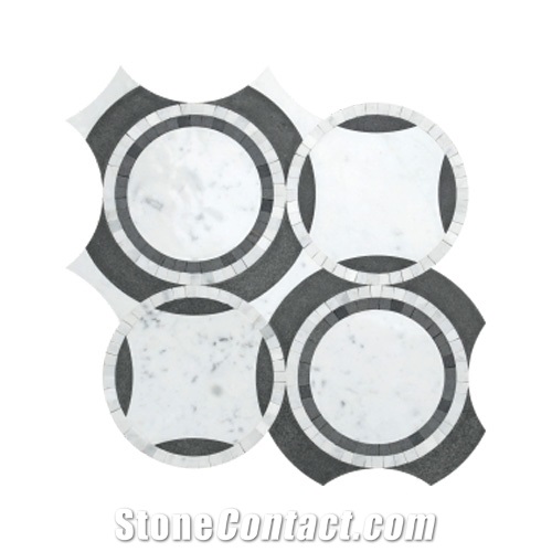 Wall Mosaic, Water-Jet Mosaic Pattern Or Bathroom