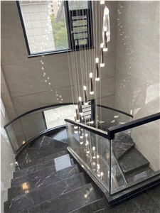 Wyndham Grey Marble Stairs