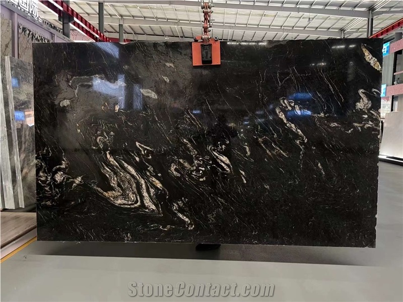 Black Quartzite Slabs Tiles