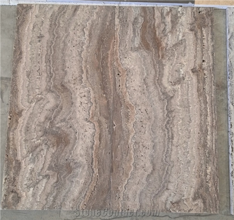 Travertine Silver Grey Tiles Honed