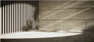 Travertine Silver Grey Tiles Sandblasted