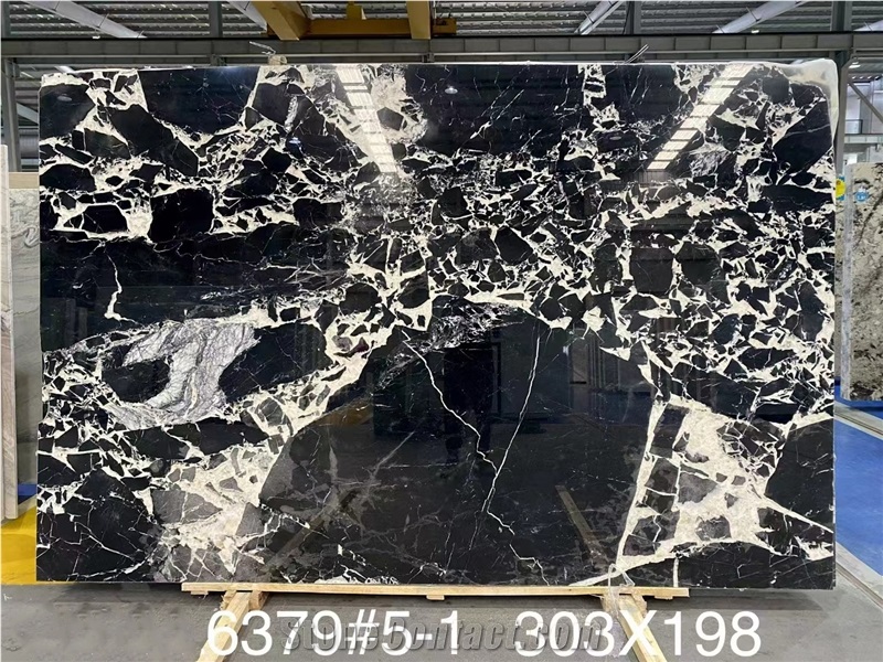 Black Grand Constantine Marble Slabs