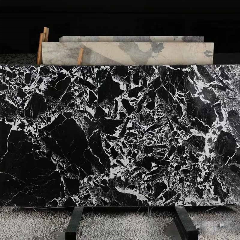Black Grand Constantine Marble Slabs