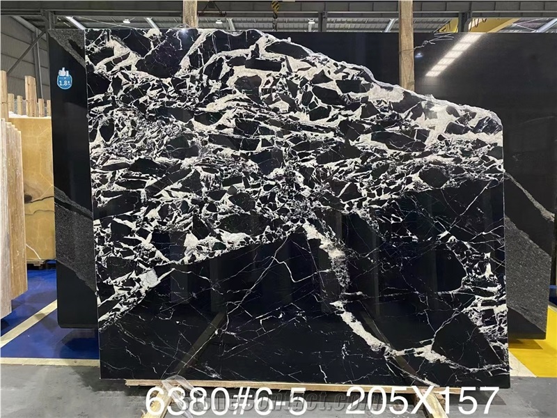 Black Grand Constantine Marble Slabs