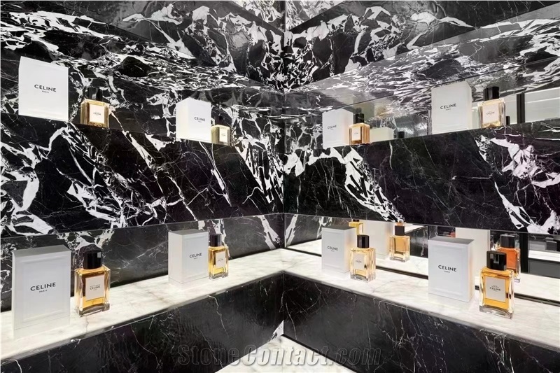 Black Grand Constantine Marble Slabs