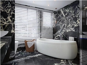 Black Grand Constantine Marble Slabs