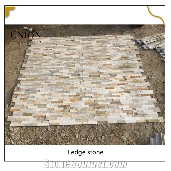 China Factory Stone Veneer Beige Slate Wall Culture Stones