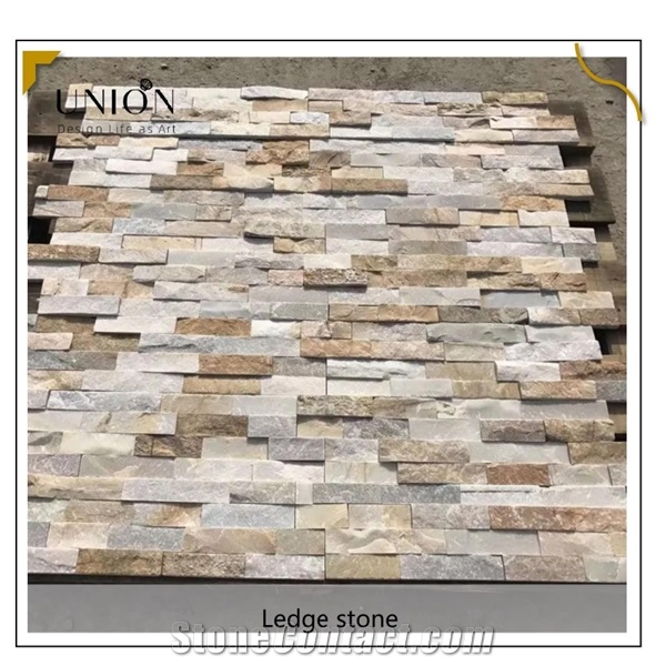 China Factory Stone Veneer Beige Slate Wall Culture Stones