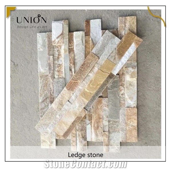 China Factory Stone Veneer Beige Slate Wall Culture Stones