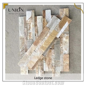 China Factory Stone Veneer Beige Slate Wall Culture Stones