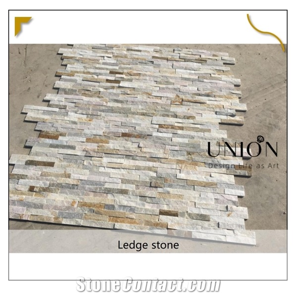 China Factory Stone Veneer Beige Slate Wall Culture Stones