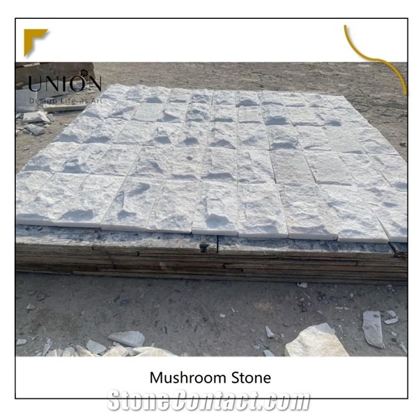 Outdoor Wall Cover White Split Quartzite Stone Panels For Wall