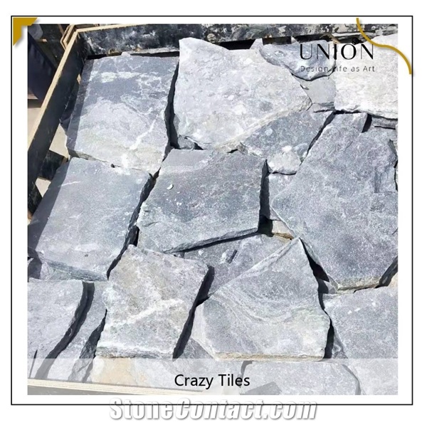 Random Stone Veneer Blue Quartzite Exterior Wall Cladding
