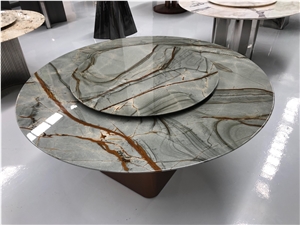 Blue Mare Quartzite Roman Blue Quartzite Rectangle Table Top