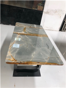 Blue Mare Quartzite Roman Blue Quartzite Rectangle Table Top