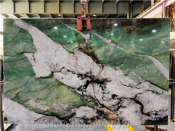 Botanic Bordeaux Emerald Green Quartzite Slabs