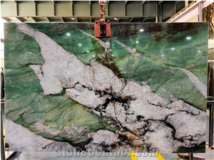 Botanic Bordeaux Emerald Green Quartzite Slabs Botanic Bordeaux Emerald Green Quartzite Slabs