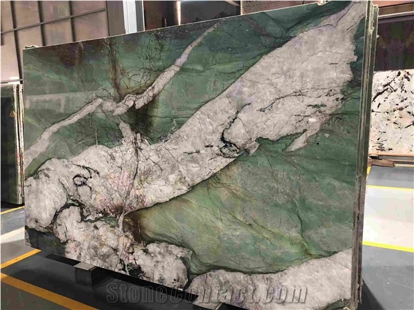 Botanic Bordeaux Emerald Green Quartzite Slabs