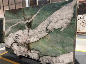 Botanic Bordeaux Emerald Green Quartzite Slabs