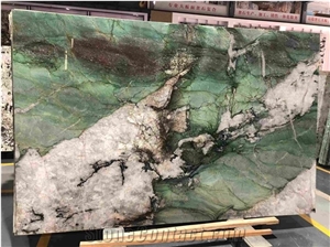 Botanic Bordeaux Emerald Green Quartzite Slabs