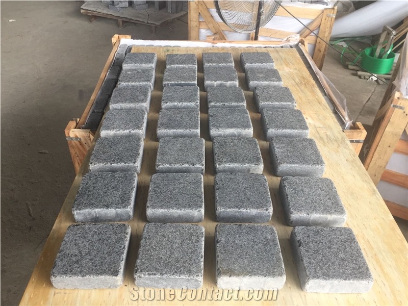 G684 Black Basalt Tumbled Cobbles