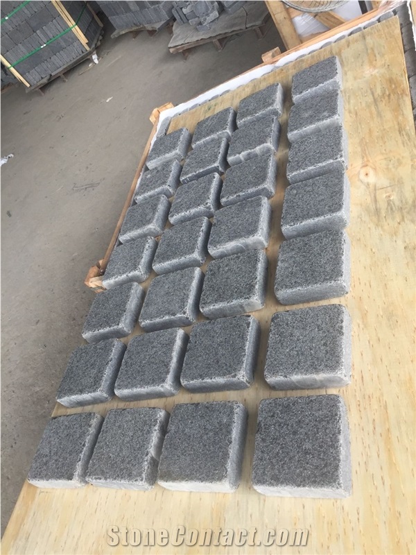 G684 Black Basalt Tumbled Cobbles