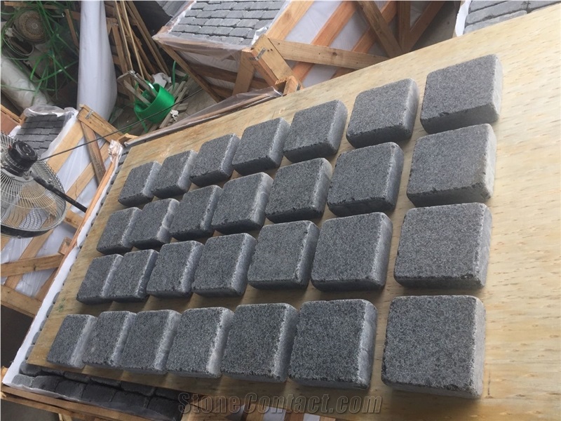 G684 Black Basalt Tumbled Cobbles