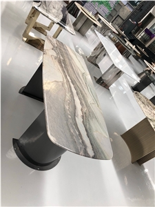 Macaubas Fantasy Quartzite Dining Table