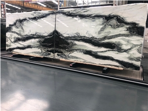Panda White Marble Table Tops