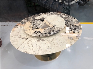 Patagonia Quartzite Restaurant Round Dinner Table Top