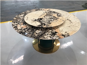 Patagonia Quartzite Restaurant Round Dinner Table Top