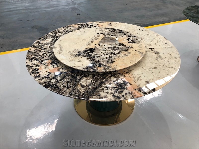 Patagonia Quartzite Restaurant Round Dinner Table Top