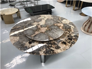 Patagonia Quartzite Restaurant Round Dinner Table Top