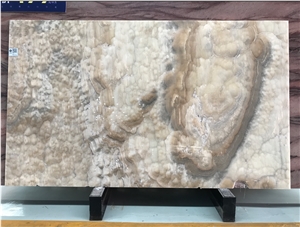 Honey Bubble Onyx Slab