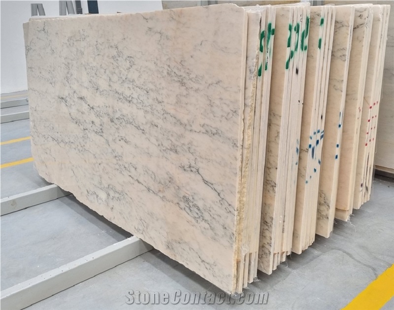 Estremoz White Veined Marble Slabs - Available In Stock