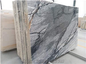 White/Blue Marble Polished Slabs - Available Stock White/Blue Marble Polished Slabs - Available Stock