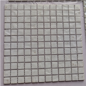 Crystal White Glass Mosaic Swimming Pool Tiles