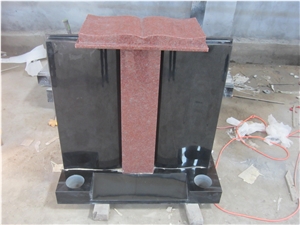 Black Granite Tombstone Shanxi Black Granite Monument