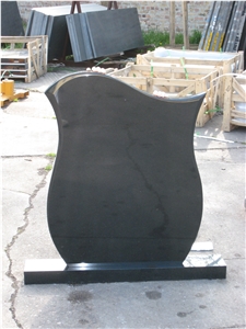 Black Granite Tombstone Shanxi Black Granite Monument
